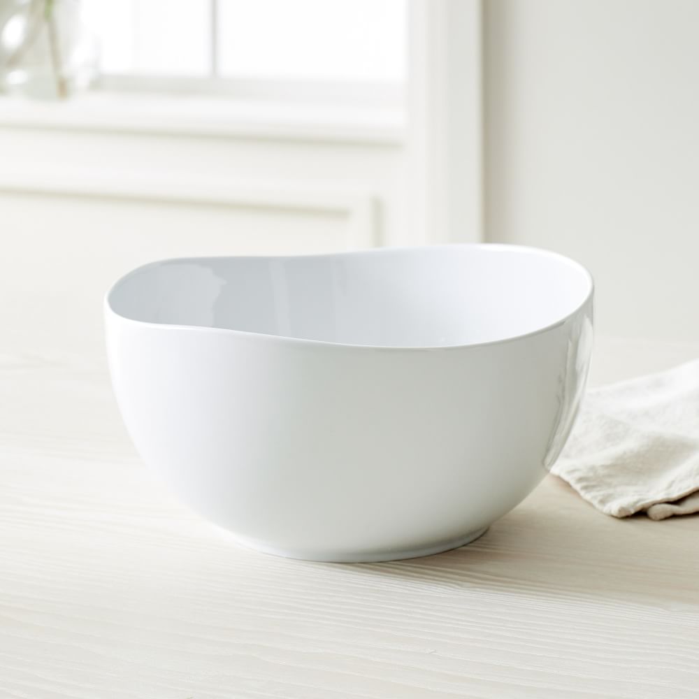 Organic Shaped Porcelain 10 Tall Serving Bowl West Elm