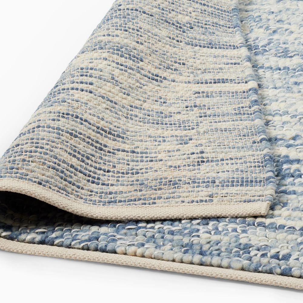 Mini Pebble Wool Jute Rug West Elm