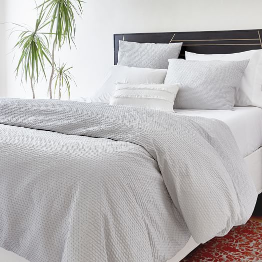 west elm tencel cotton matelasse duvet cover