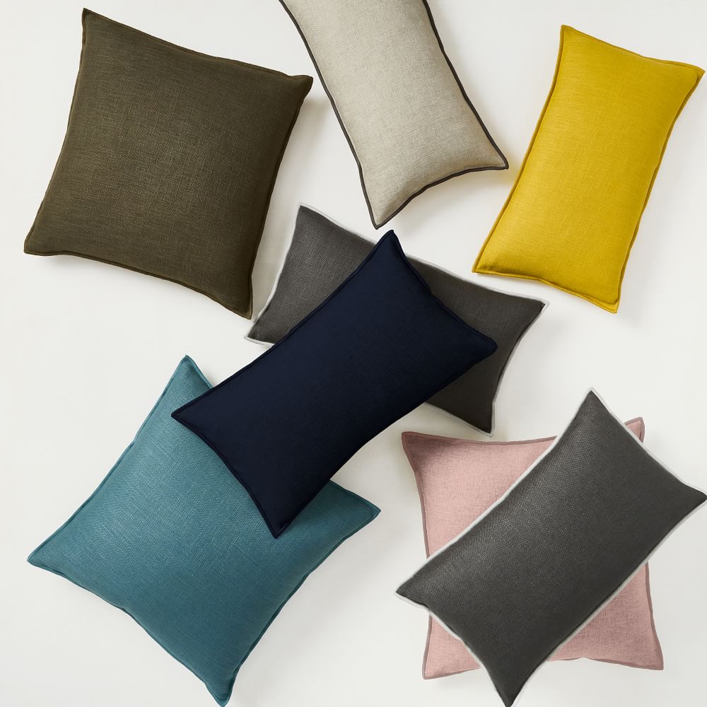 Classic Linen Pillow Cover West Elm