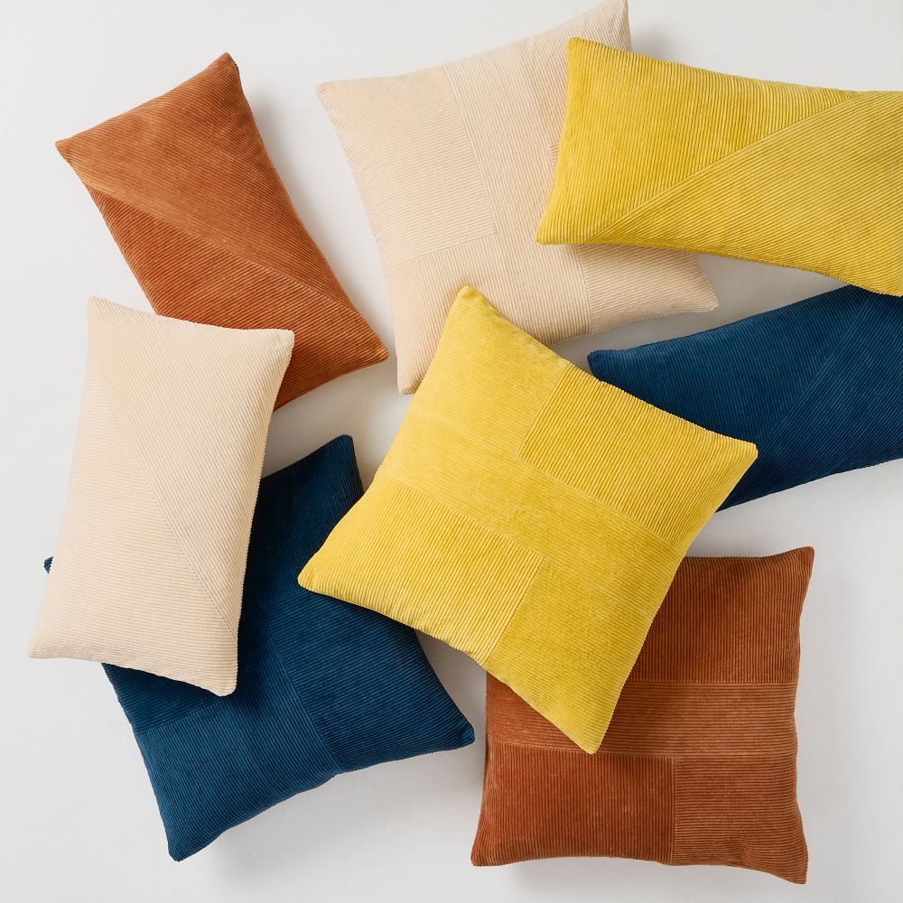 Corduroy Velvet Pillow Cover West Elm