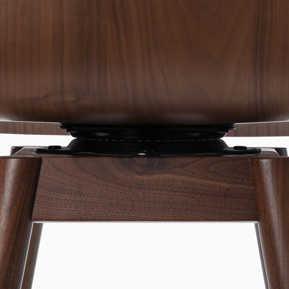 Boulder Leather Swivel Counter Stool West Elm