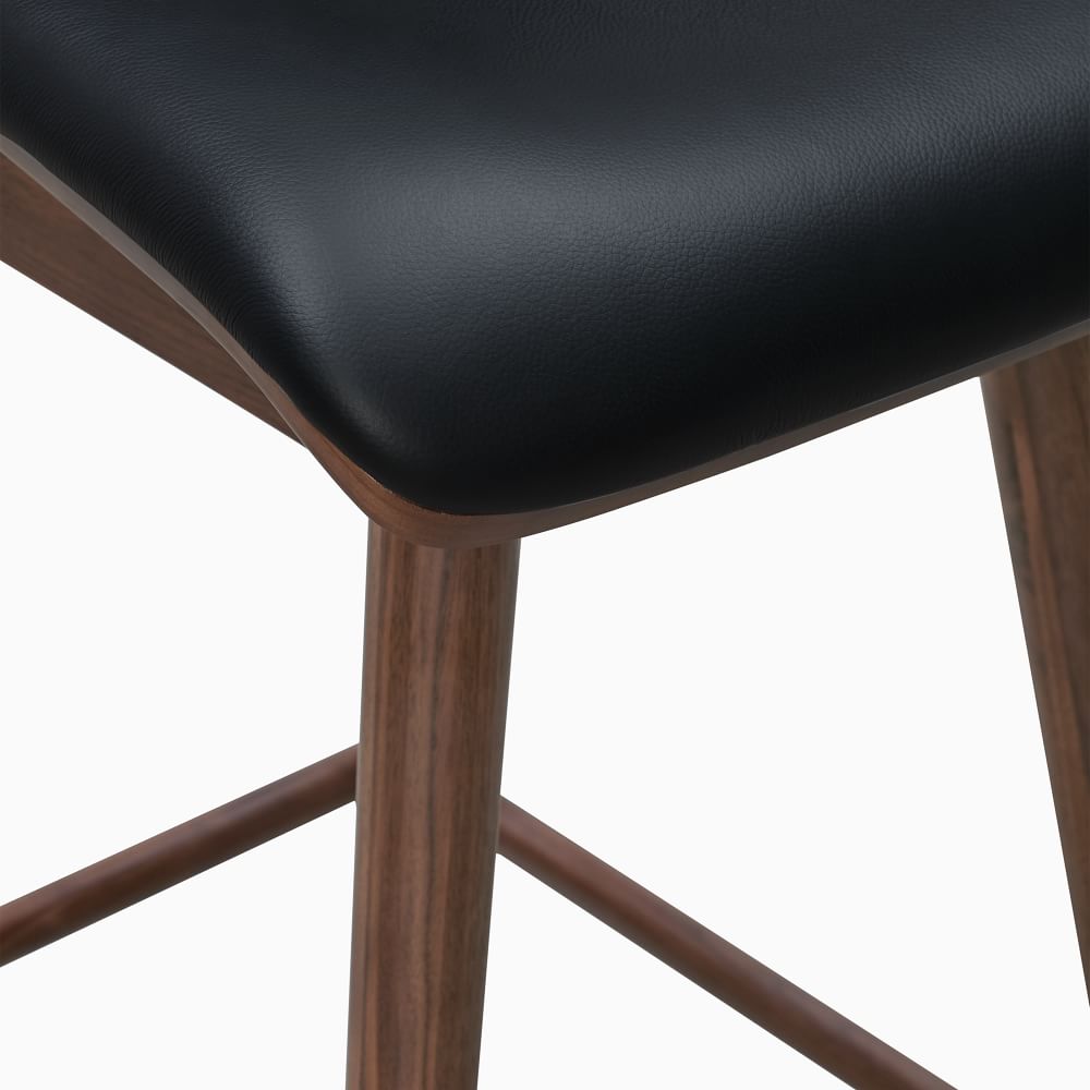 Boulder Leather Swivel Counter Stool West Elm