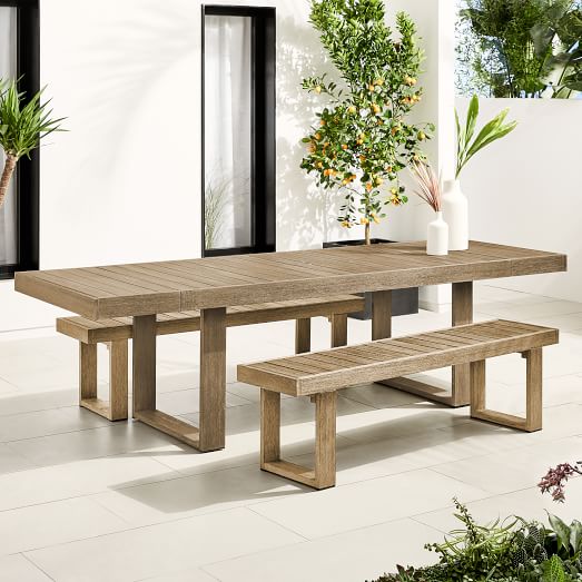 outdoor patio table benches