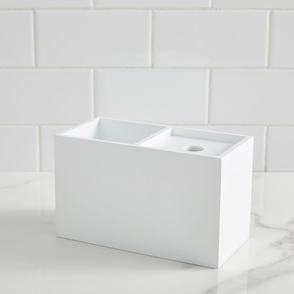 Lacquer Bath Accessories White West Elm