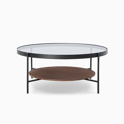 west elm round glass table