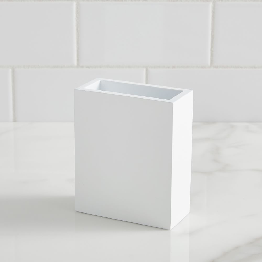 Lacquer Bath Accessories White West Elm