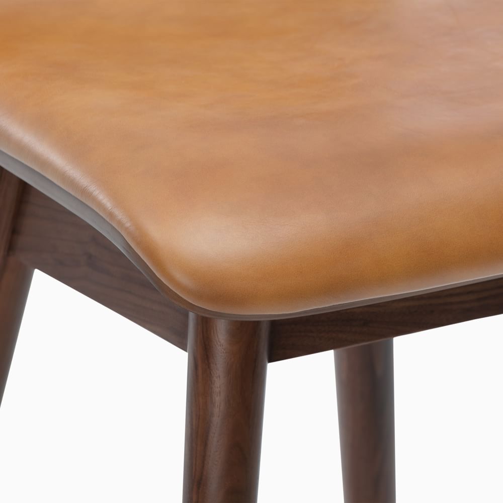 Boulder Leather Swivel Counter Stool West Elm