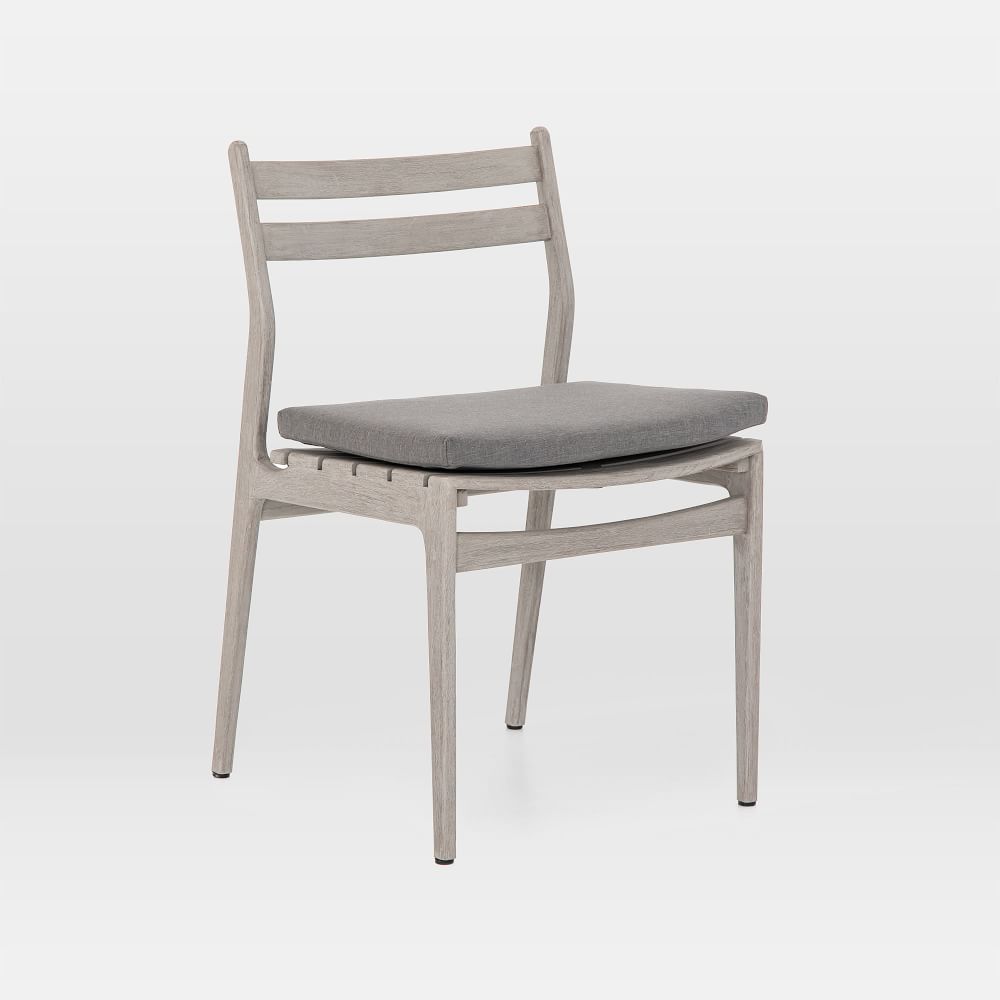 Teak Wood LowBack Outdoor Dining Chair West Elm