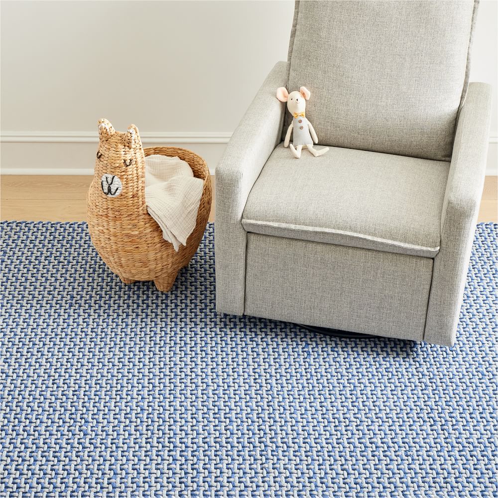 Indoor/Outdoor Basketweave Low Maintenance Rug West Elm