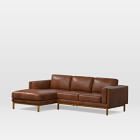 Dekalb Leather 2-Piece Chaise Sectional (102") | West Elm