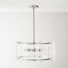 rosalind textured glass round chandelier