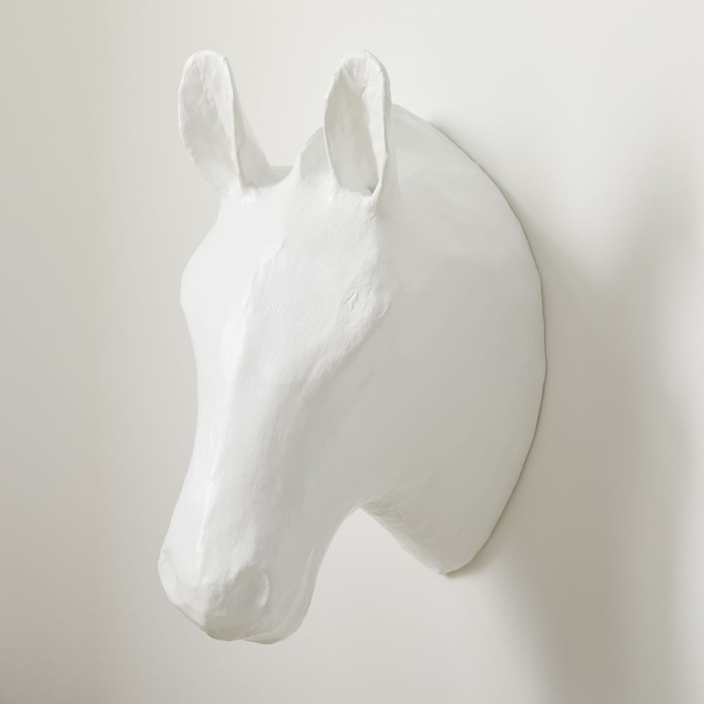 PapierMache Zebra Animal Head West Elm