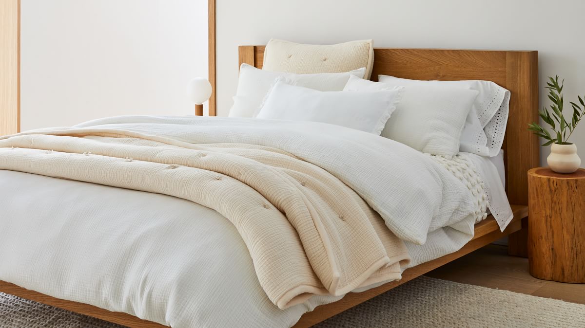 Dreamy Gauze Cotton Duvet Cover & Shams West Elm