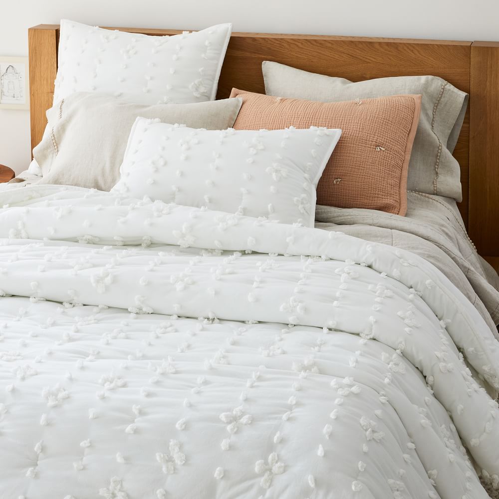 white candlewick duvet cover