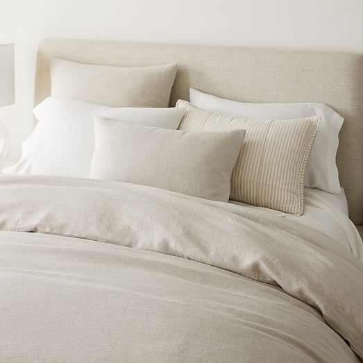 west elm white linen duvet cover