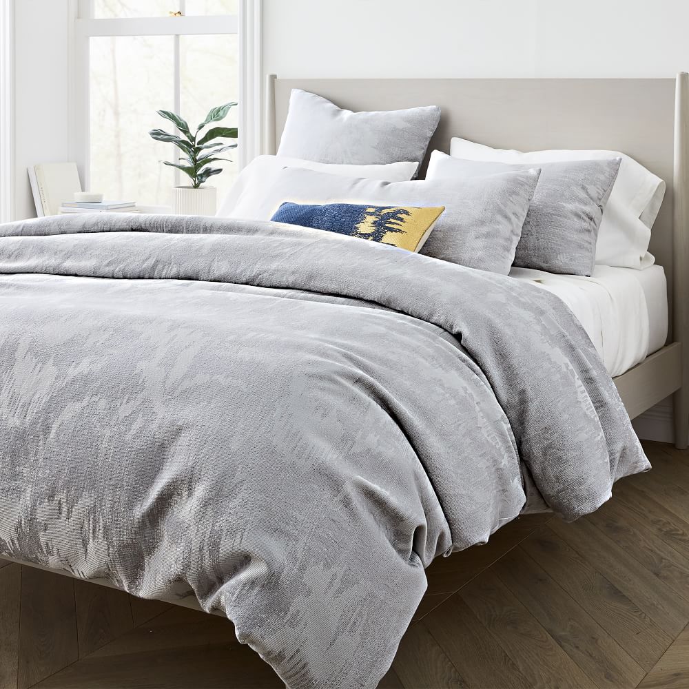 west elm gray duvet cover