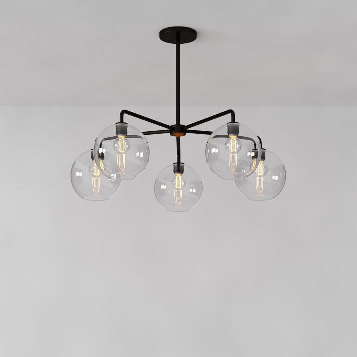 west elm sculptural chandelier