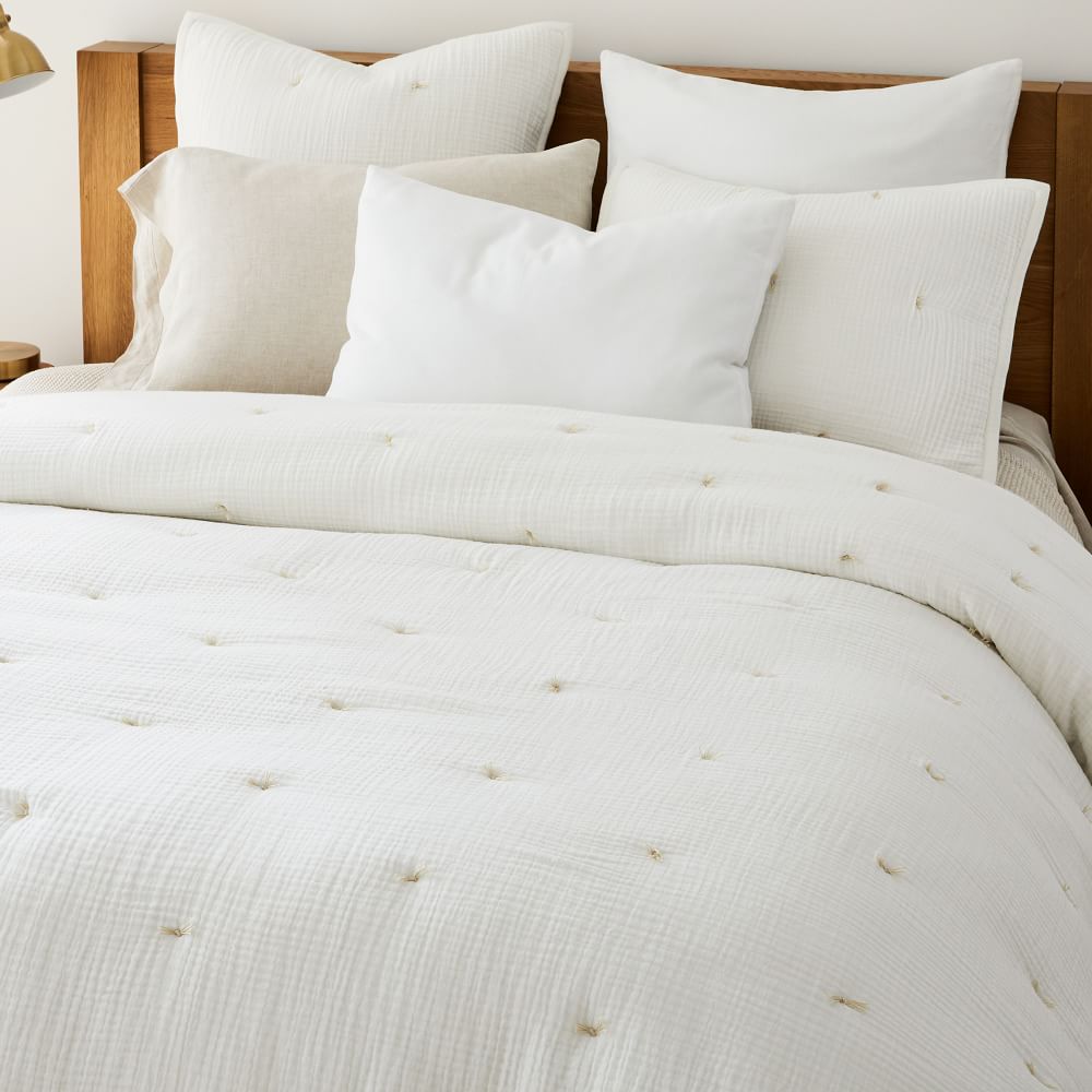 Dreamy Gauze Cotton Quilt & Shams West Elm