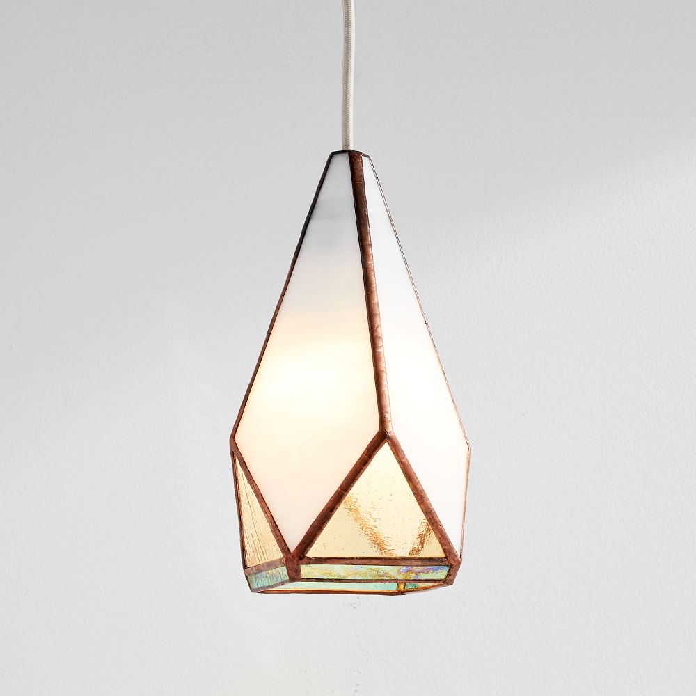 Friend of All Small Hanging Greta Lamp - White Mint | West Elm