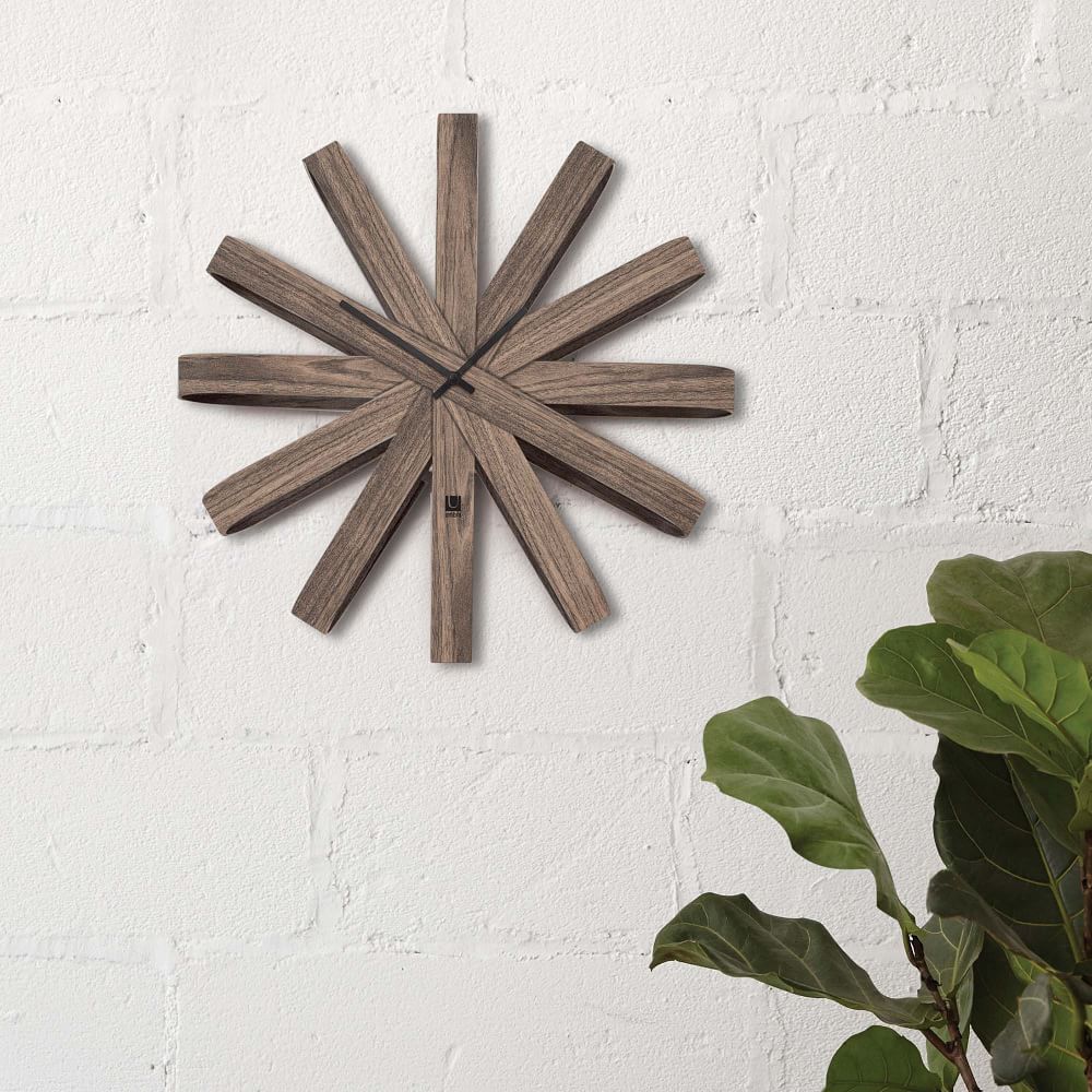Ribbonwood Wall Clock West Elm