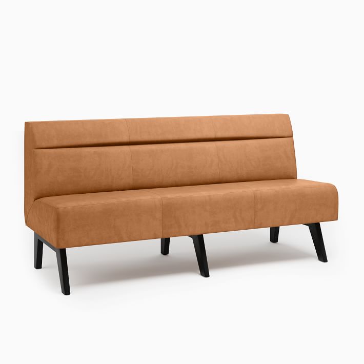 leather banquette bench