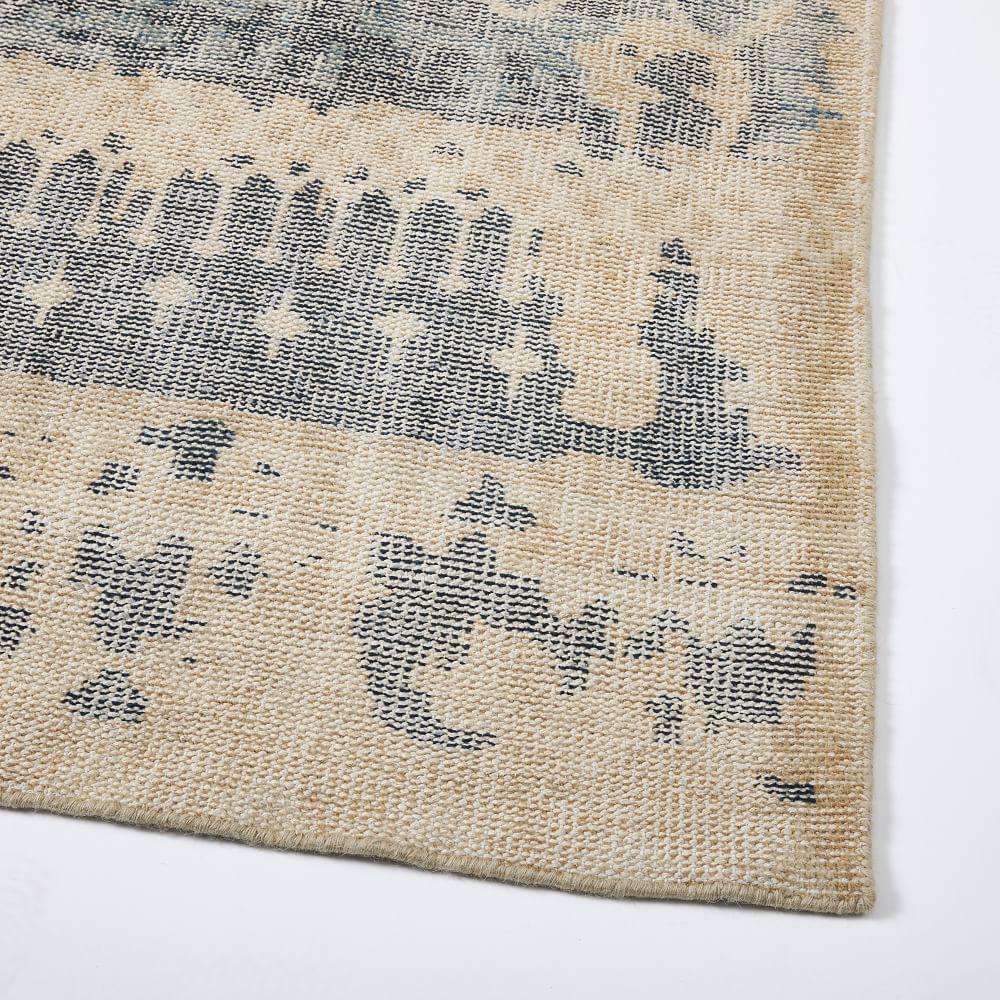 Hand-Knotted Fragment Rug | West Elm