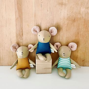 Lille Folk Shop Mozza Mouse Stuffed Animal | West Elm