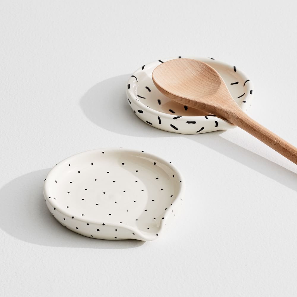 A MANO Patterned Spoon Rest West Elm