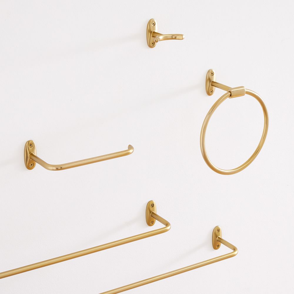 Brill Pure Bath Hardware - Antique Brass | West Elm