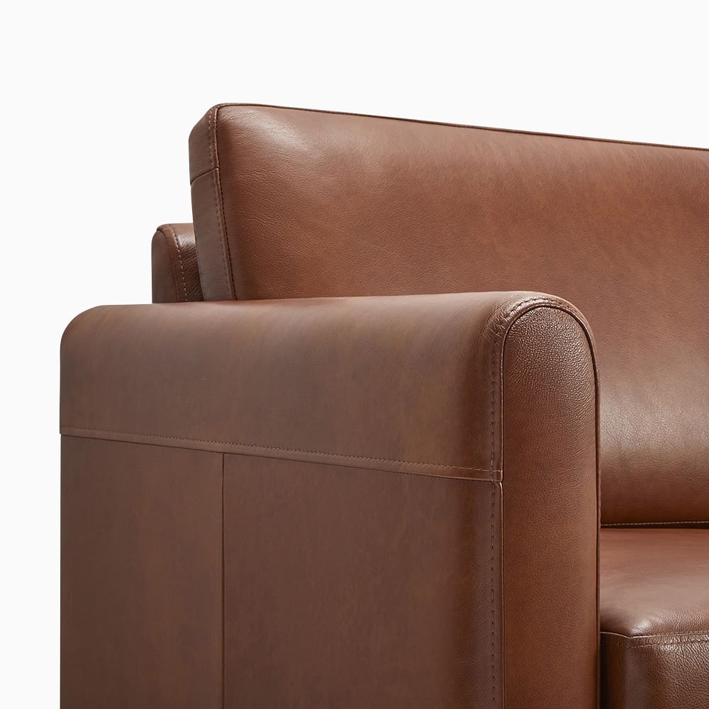 Burrow Nomad Leather King Sectional with Double Chaise (112") West Elm