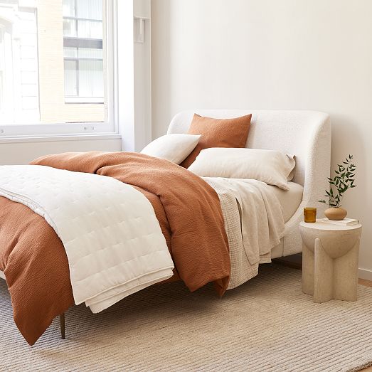 west elm tencel cotton matelasse duvet cover