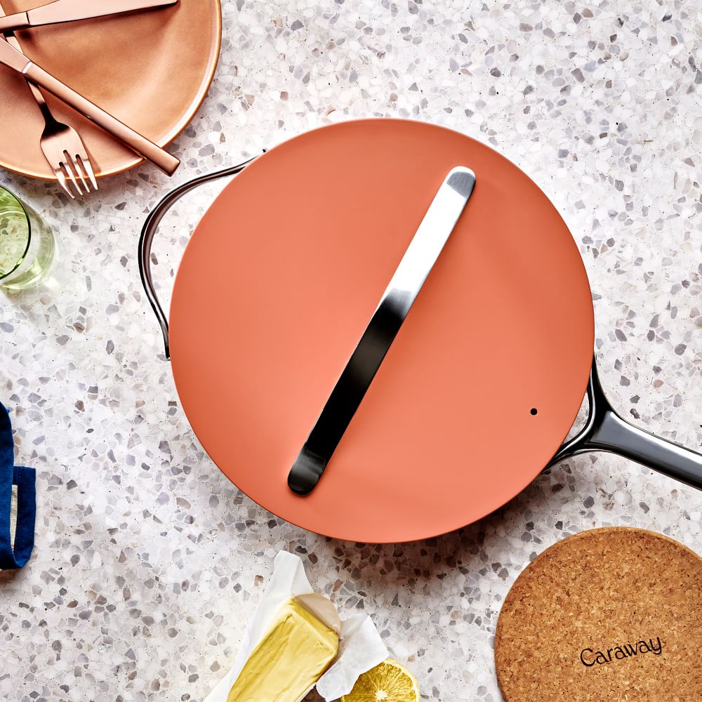 Caraway Ceramic Nonstick 9Piece Cookware & Storage Set Perracotta