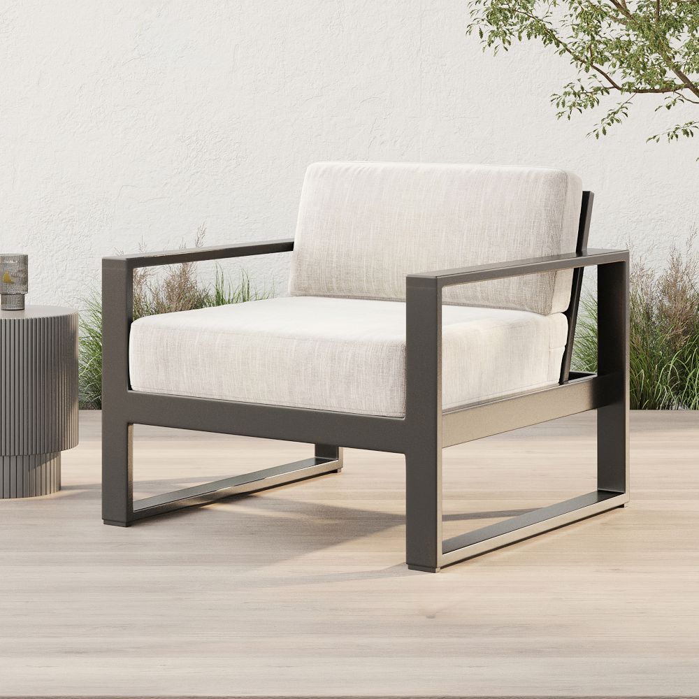 Portside Aluminum Outdoor Lounge Chair West Elm