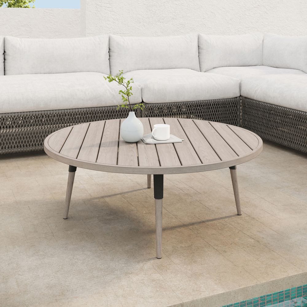 Wood & Rope Outdoor Coffee Table West Elm