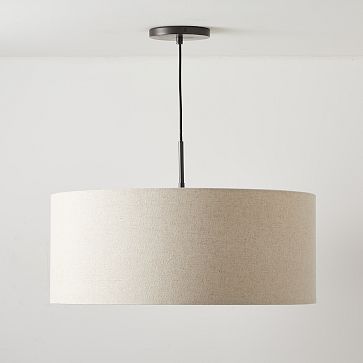 linen drum light