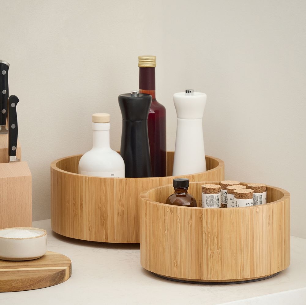 mDesign Bamboo Spinners | West Elm