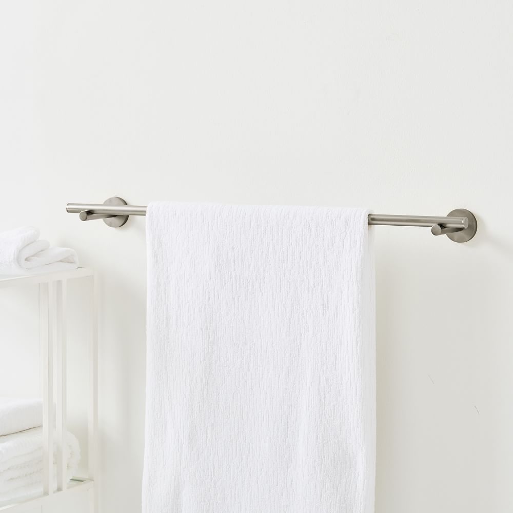 Modern Overhang Bathroom Hardware - Brushed Nickel | West Elm