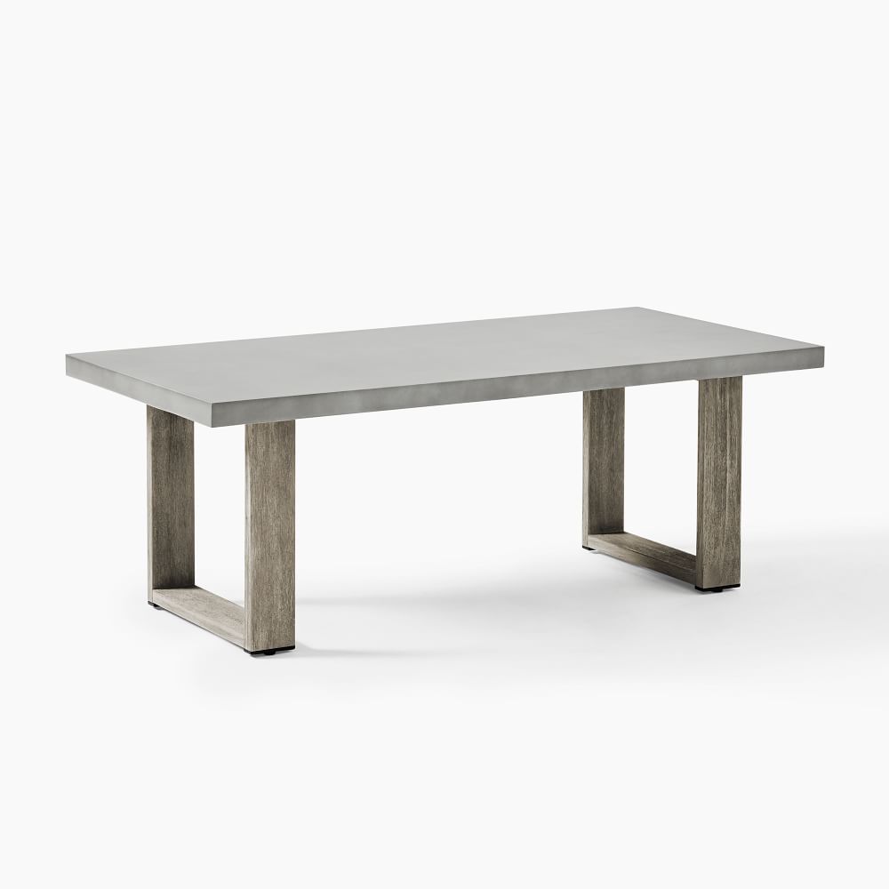 Portside Outdoor Wood/Concrete Coffee Table (50.5") West Elm