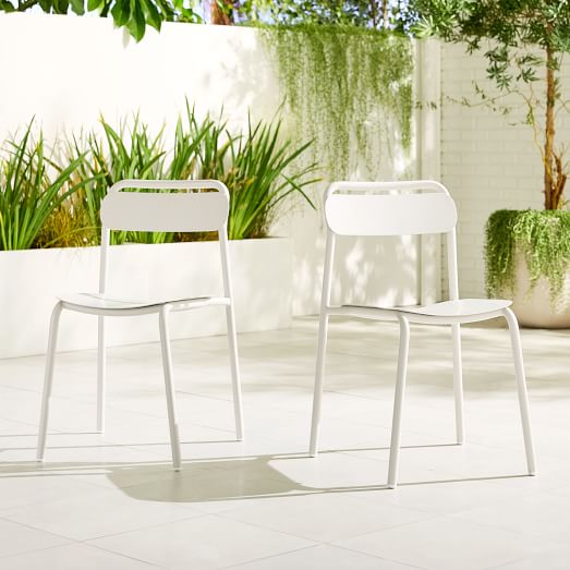 steel stacking chairs outdoor