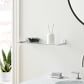 Mid-Century Contour Glass Shelves | West Elm