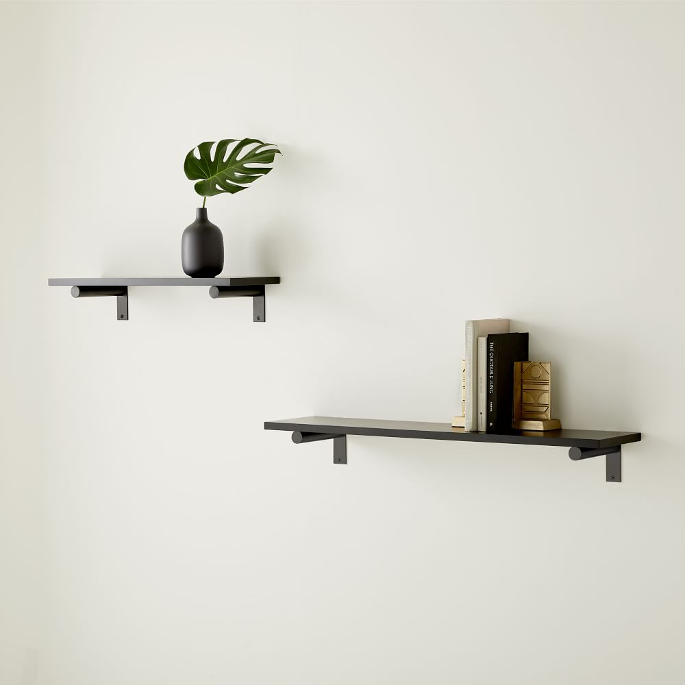 Jordan Wall Shelf Brackets (Set of 2) West Elm