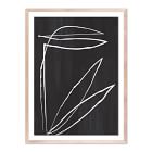 Abstract Botanic Framed Line Drawing by Roseanne Kenny | West Elm
