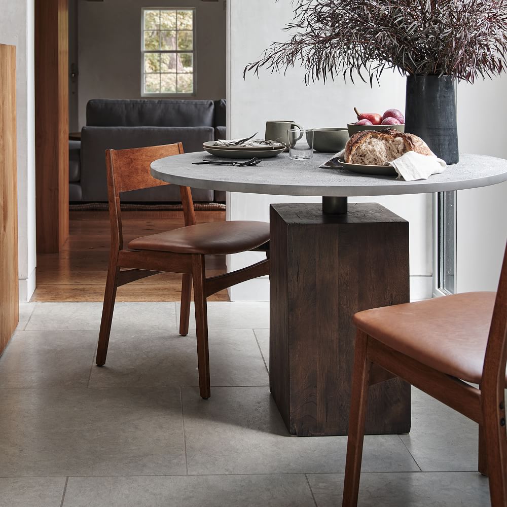 Baltimore Vegan Leather Dining Chair (Set of 2) West Elm