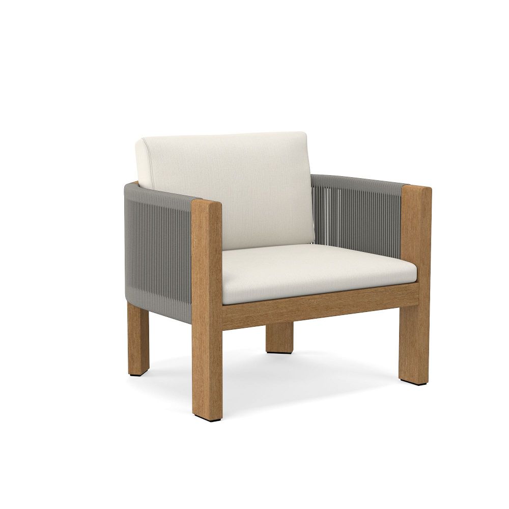 Porto Outdoor Petite Lounge Chair Cushion Covers Sunbrella® Fabrics West Elm