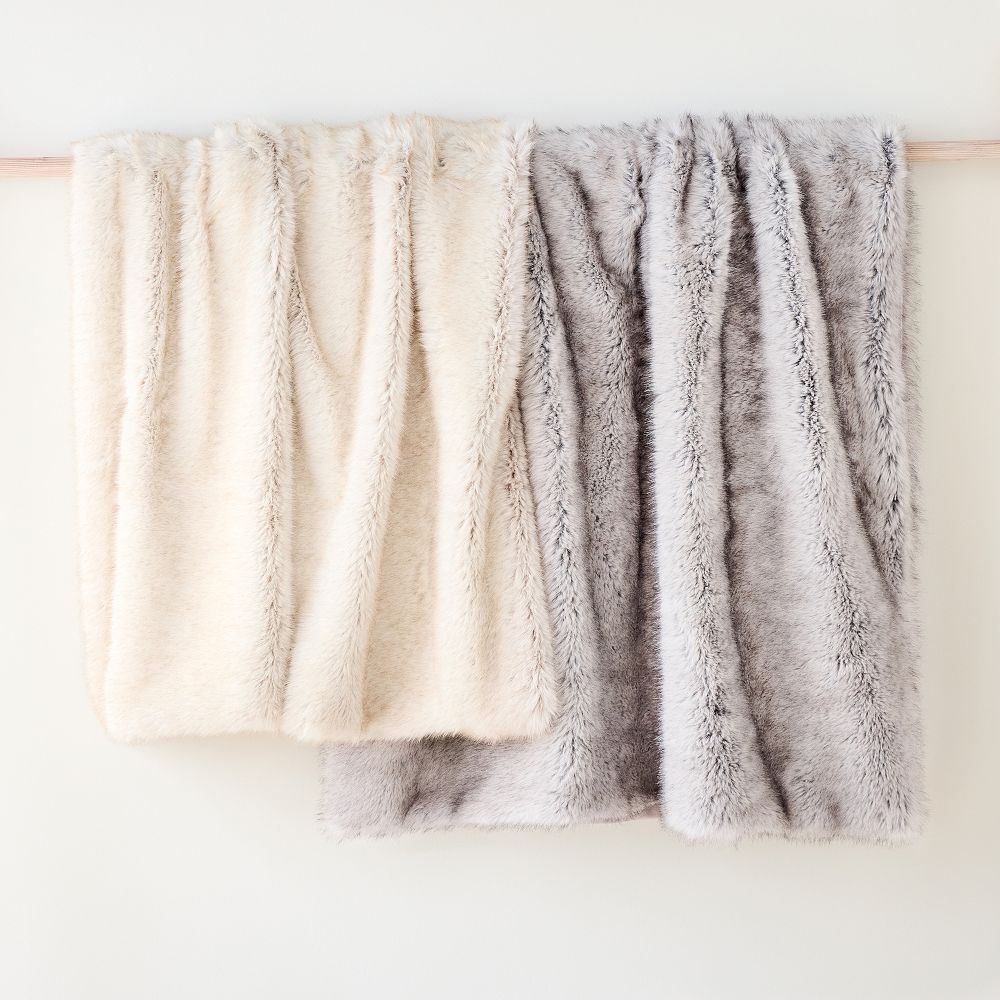 Faux Fox Fur Throw West Elm