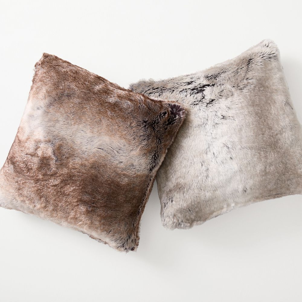 Faux Fur Ombre Pillow Cover West Elm