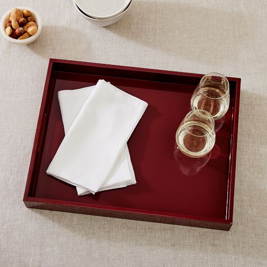 Lacquer Wood Trays Large Rectangle West Elm