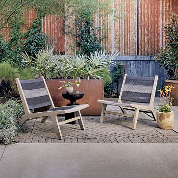 west elm outdoor slope lounge chair