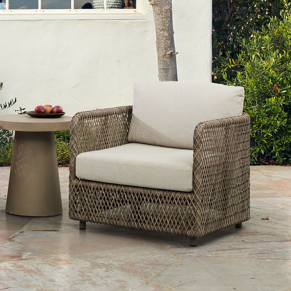 Coastal Outdoor Petite Lounge Chair West Elm